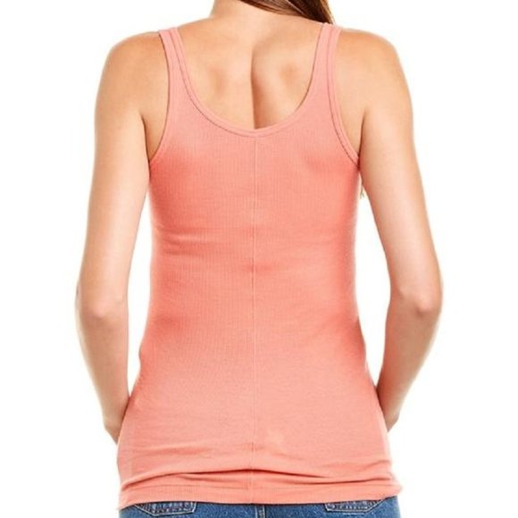 Vince. Ribbed Favorite Tank Watermelon - Picture 2 of 2